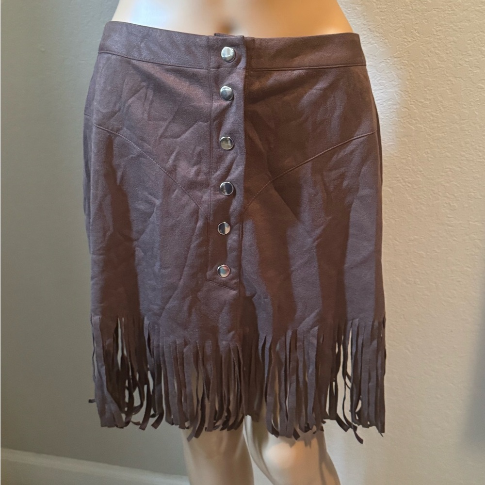 NOLESS Chocolate Skirt Womens Large NWT
